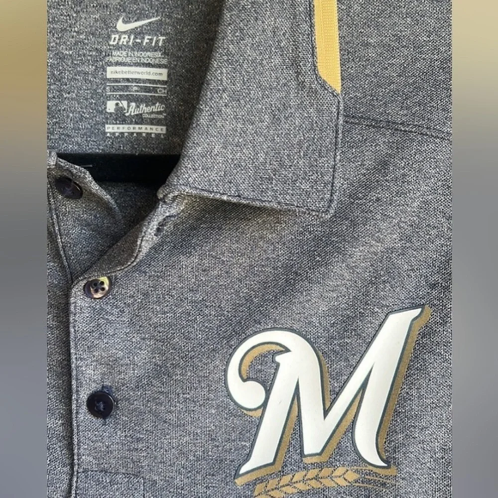 NWT‎ Milwaukee Brewers Nike Polo